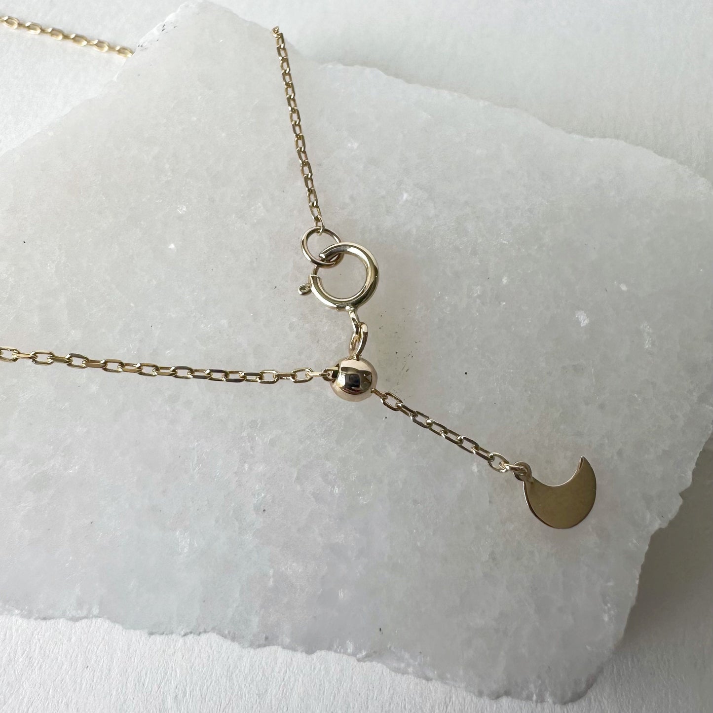 14K Solid Gold Genuine Amethyst, Pearl, and Diamond Necklace