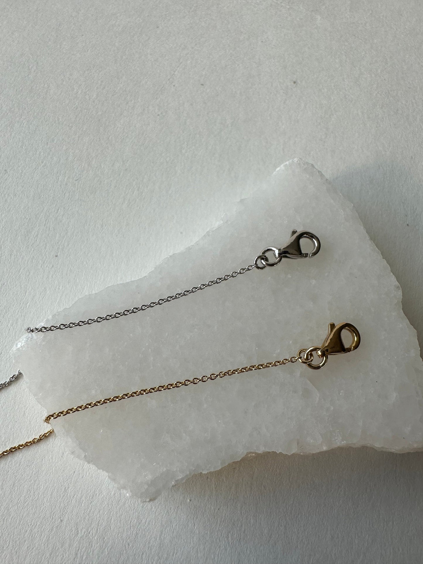 14K Solid Gold Genuine Peridot Square Necklace