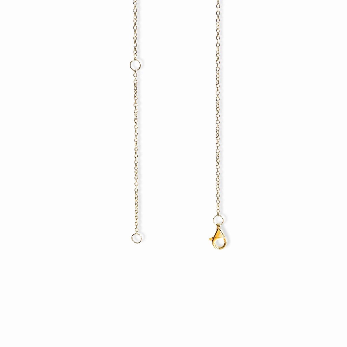 18K Solid Gold Diamond Bar Necklace