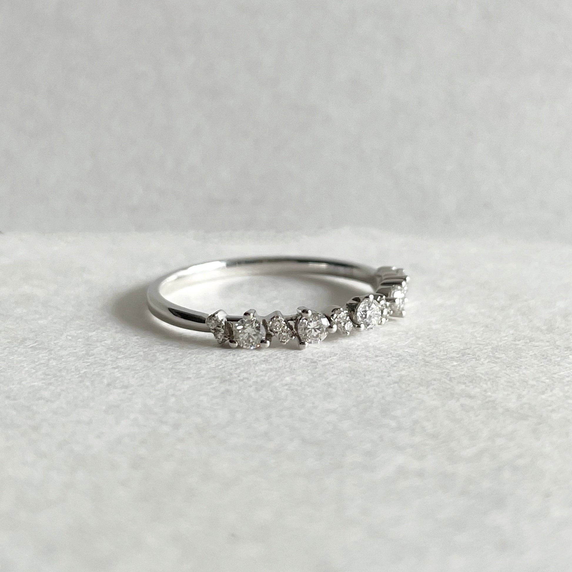 18K Solid Gold Diamond Ring