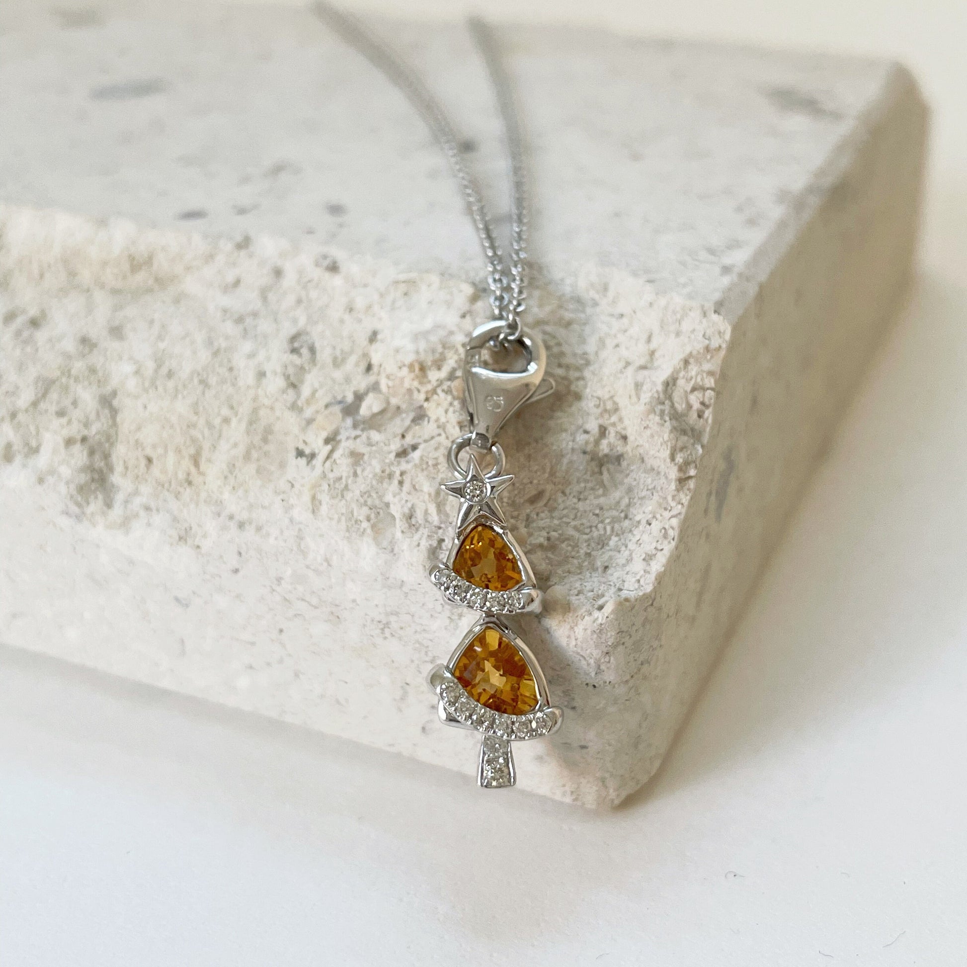 14K Solid Gold Christmas Tree Charm for Necklace/Bracelet/Keychain/Shoe/Wallet