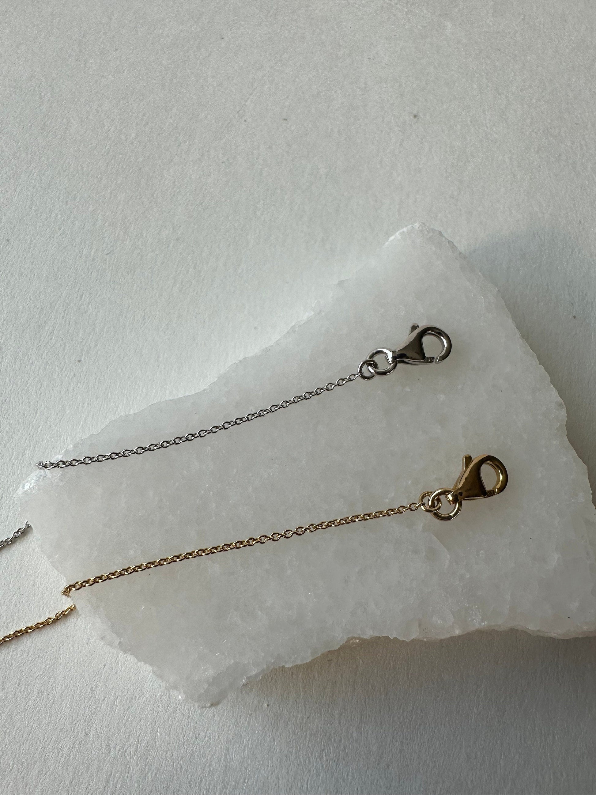 14K Solid Gold Genuine Bezel Aquamarine Pendant