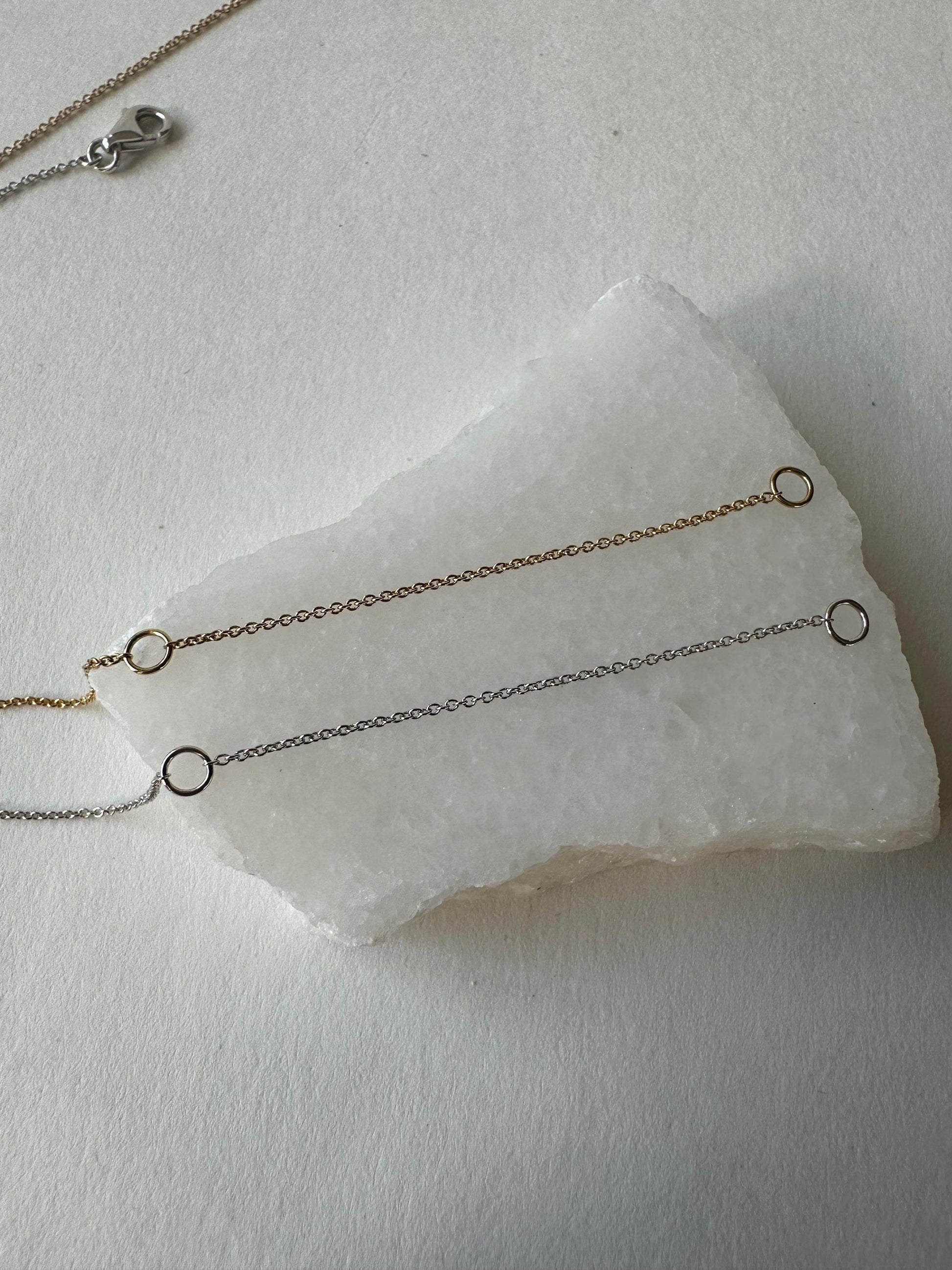 14K Solid Gold Genuine Bezel Amethyst Pendant