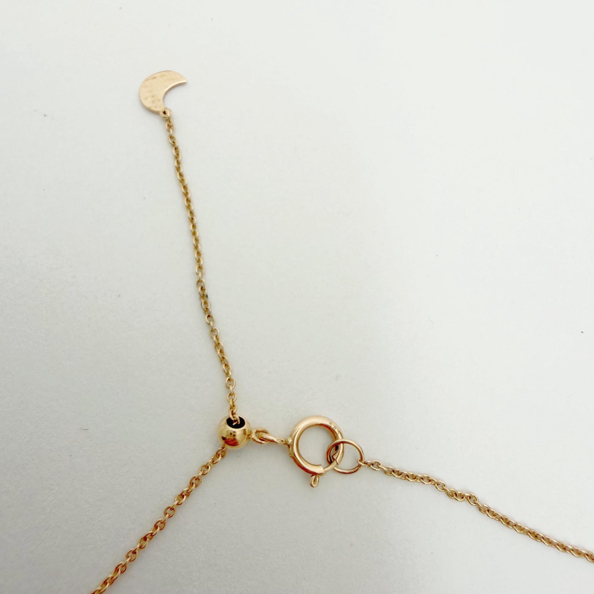 14K Solid Gold Genuine Peridot, Pearl and Diamond Cluster Necklace